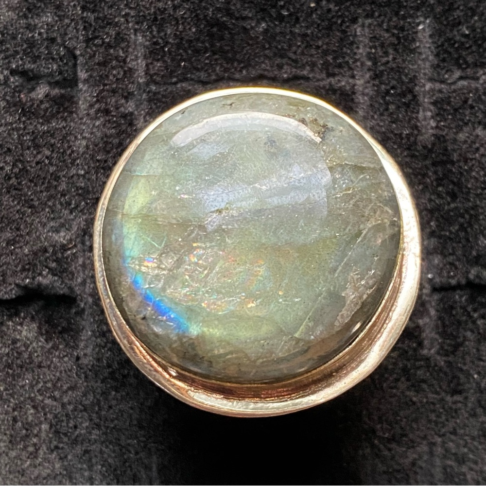 Statement Labradorite Cocktail Ring - Picture 13 of 16